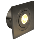 CB06 Dimmable Recessed Square Cast Aluminum LED Puck Light Cabinet Downlighting