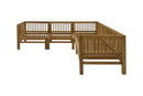 Kauai Natural Outdoor Chaise Couch Set with Sunbrella Cushions