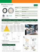 CB07 Round LED Dimmable Cast Aluminum Recessed Cabinet Light Down Lighting Fixture