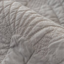 Embossed Leaf Cotton Quilted Sofa Cover Non-Slip Couch Protector with Thick Padding