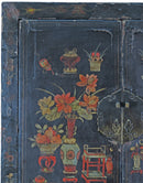 Z-Hand Painted Antique Black Chinese Antique Cabinet