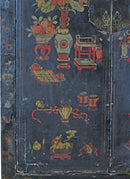 Z-Hand Painted Antique Black Chinese Antique Cabinet