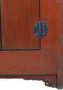 Red Chinese Antique Cabinet
