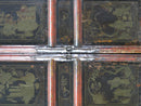 Hand Painted 80" Inch Tall Antique Chinese Cabinet