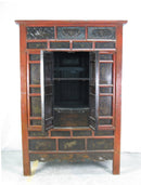 Hand Painted 80" Inch Tall Antique Chinese Cabinet