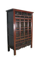 Hand Painted 80" Inch Tall Antique Chinese Cabinet