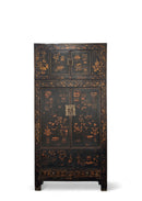 Z-98" Inch High Antique Chinese Chinoiserie-Style Cabinet