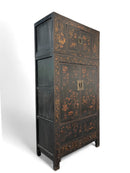 Z-98" Inch High Antique Chinese Chinoiserie-Style Cabinet