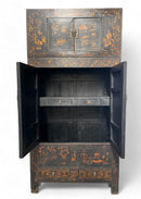 Z-98" Inch High Antique Chinese Chinoiserie-Style Cabinet