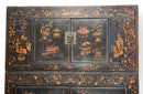 Z-98" Inch High Antique Chinese Chinoiserie-Style Cabinet