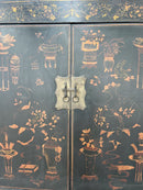 Z-98" Inch High Antique Chinese Chinoiserie-Style Cabinet