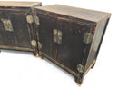 Z-Pair Antique Black Asian Cabinets