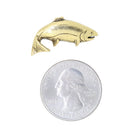 Rainbow Trout Gold Lapel Pin