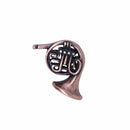 French Horn Copper Lapel Pin