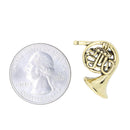 French Horn Gold Lapel Pin