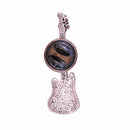 Electric Guitar Copper Lapel Pin