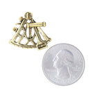 Sextant Gold Lapel Pin