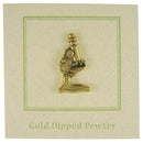 Microscope Gold Lapel Pin