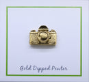 Camera Gold Lapel Pin