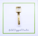 Spatula Gold Lapel Pin