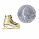 Figure Skate Gold Lapel Pin