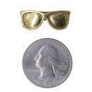 Sunglasses Gold Lapel Pin