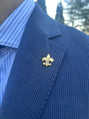 Fleur de Lis Gold Lapel Pin