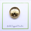 Apple Pie Gold Lapel Pin