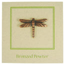 Dragonfly Copper Lapel Pin