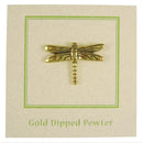 Dragonfly Gold Lapel Pin