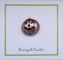Jack O' Lantern Copper Lapel Pin
