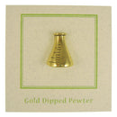 Flask Gold Lapel Pin