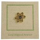 Atom Gold Lapel Pin