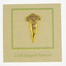 Carrot Gold Lapel Pin
