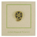 Film Reel Gold Lapel Pin