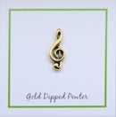 G-Clef Gold Lapel Pin