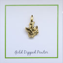 Candlestick Gold Lapel Pin