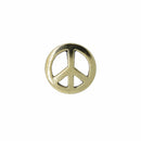 Peace Sign Gold Lapel Pin