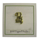 Dog and Cat Gold Lapel Pin