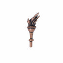 Torch Copper Lapel Pin