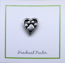 Heart and Paw Lapel Pin