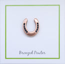 Horseshoe Copper Lapel Pin