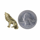 Wolf Gold Lapel Pin