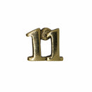 Number Gold Lapel Pins