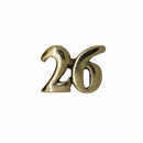Number Gold Lapel Pins