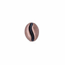 Large Copper Coffee Bean Lapel Pin