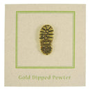 Hiking Boot Gold Lapel Pin