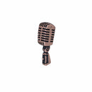 Microphone Copper Lapel Pin