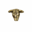 Bull Head Gold Lapel Pin