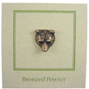 Bear Head Copper Lapel Pin